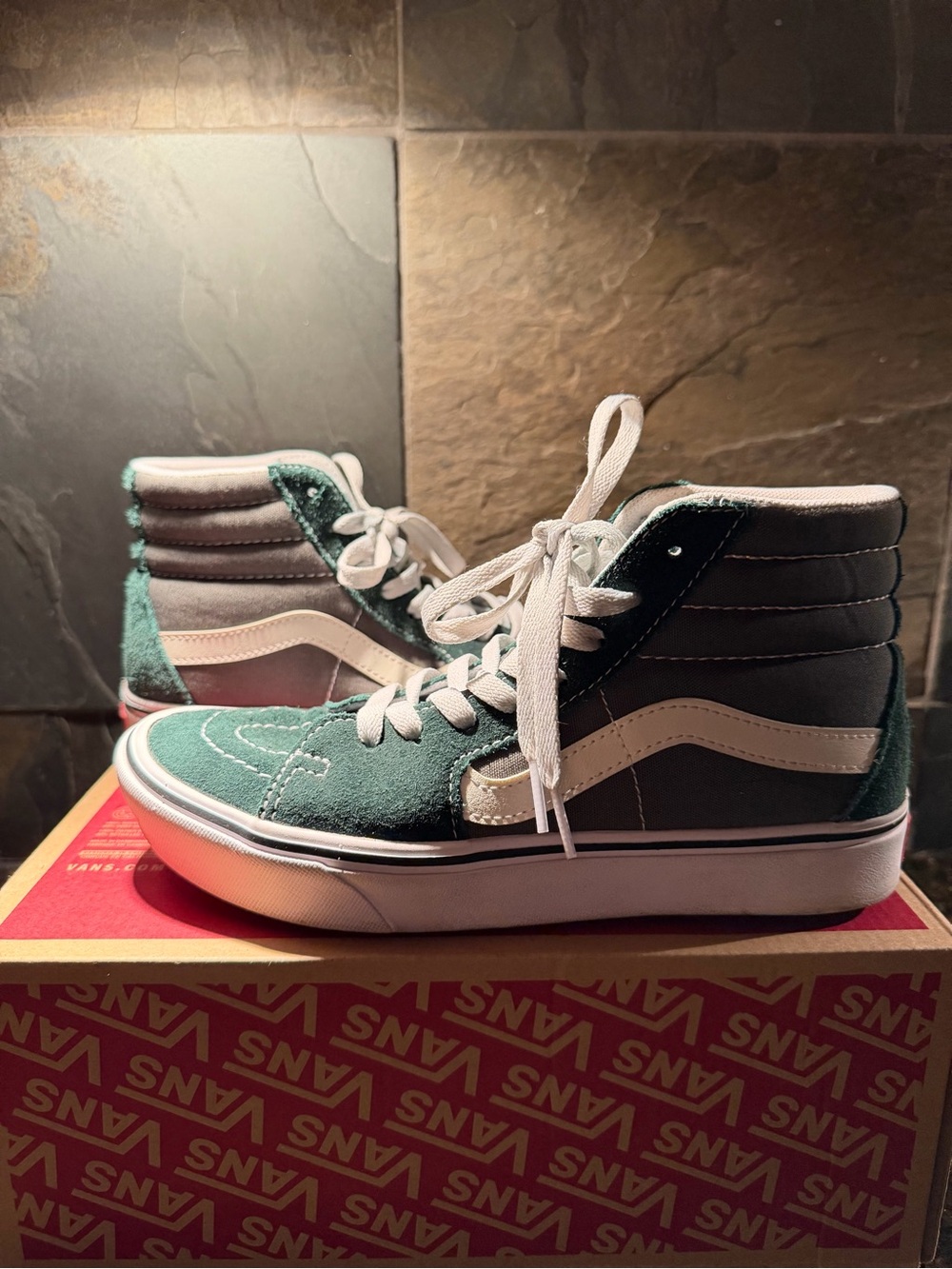 Vans High-Top Sneakers Dark Green